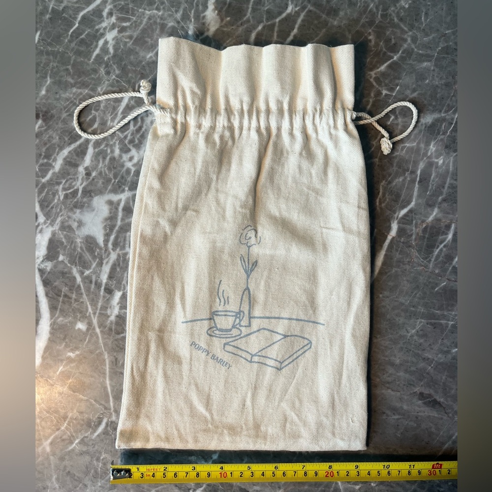 Poppy Barley Canvas Drawstring Shoe Bag